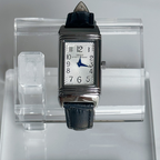 Solar Veil Art Deco sliding reversible watch with concealed dial