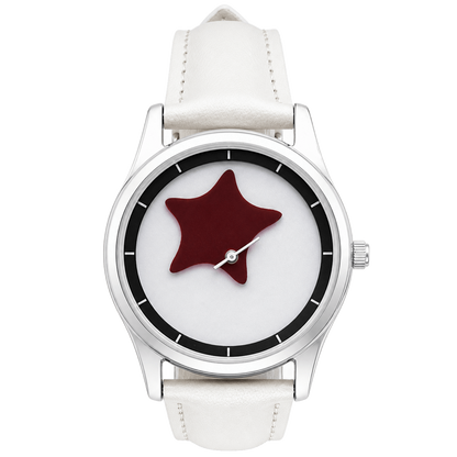Chroma Morph CMY stars aligned in deep black-red at 12 o'clock