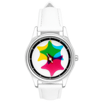 Chroma Morph CMY color-blending star watch front view