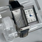 Solar Veil Art Deco sliding reversible watch partially open case