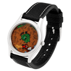 Nightshift Wraith ghost campsite watch angled view with black strap