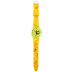 Time Thief Woven Yellow watch with yellow woven pattern strap