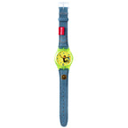 Time Thief Vintage Denim watch with blue denim strap
